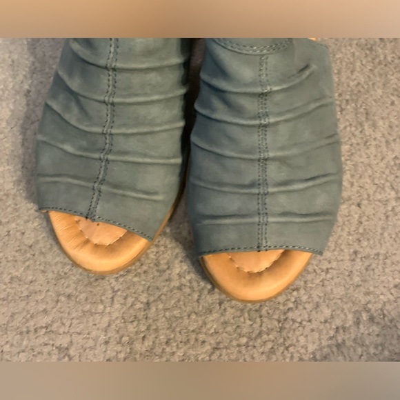 CLARKS Adina Moroccan Blue 6B Wedge - Picture 3 of 6